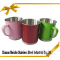 Stainless Steel tea cup with one handle